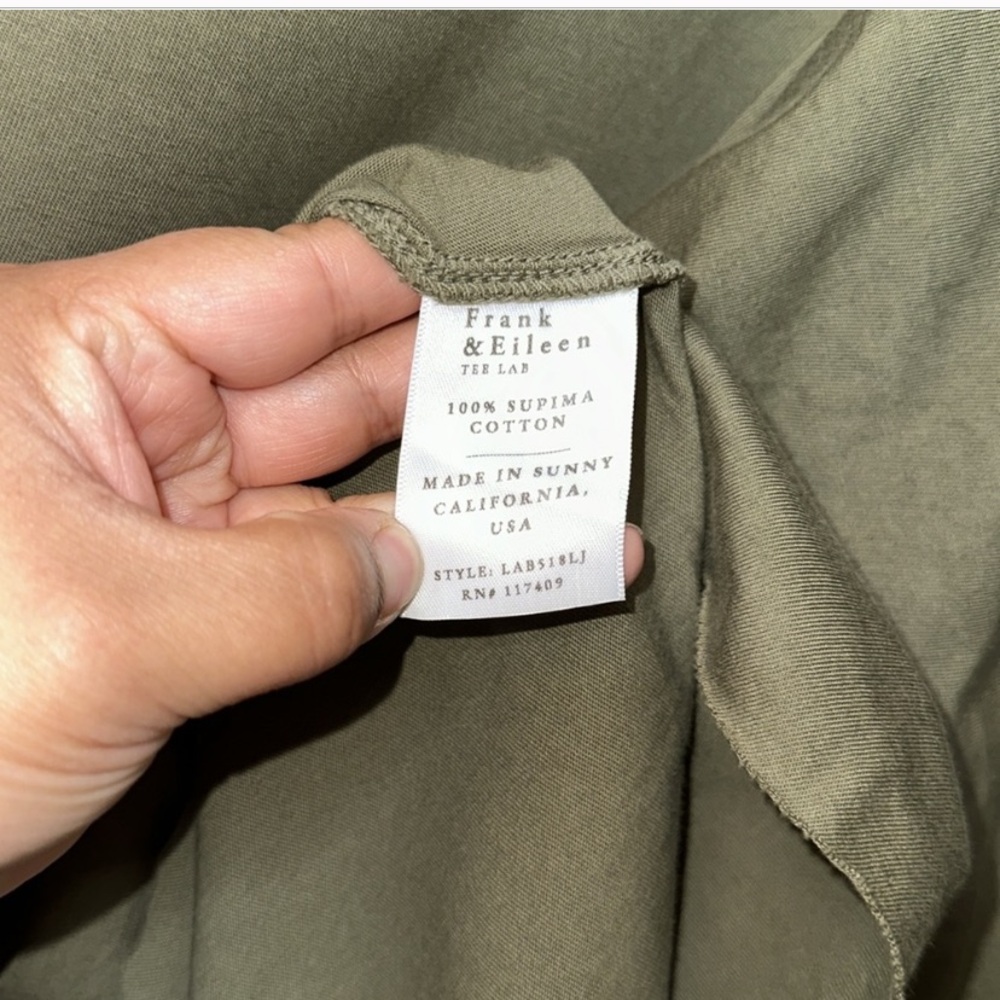 Frank & Eileen Olive Long Sleeve Top - Picture 12 of 16